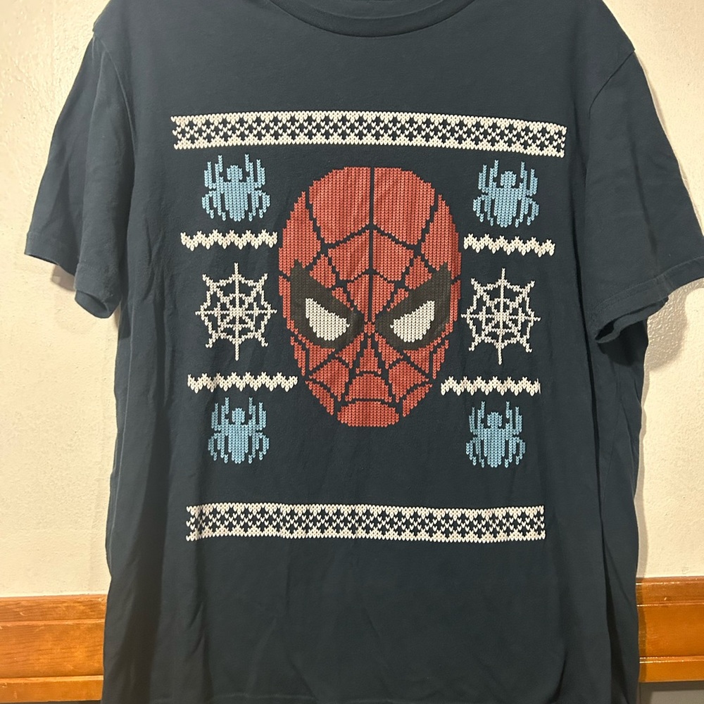 Marvel Logo Tee - Dark Green with Faded Light Print